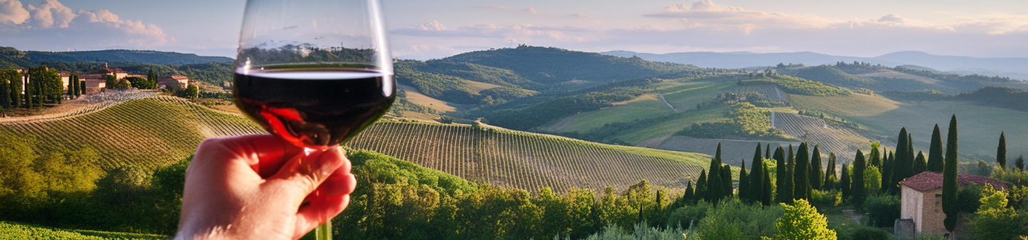 sklenice na Brunello di Montalcino